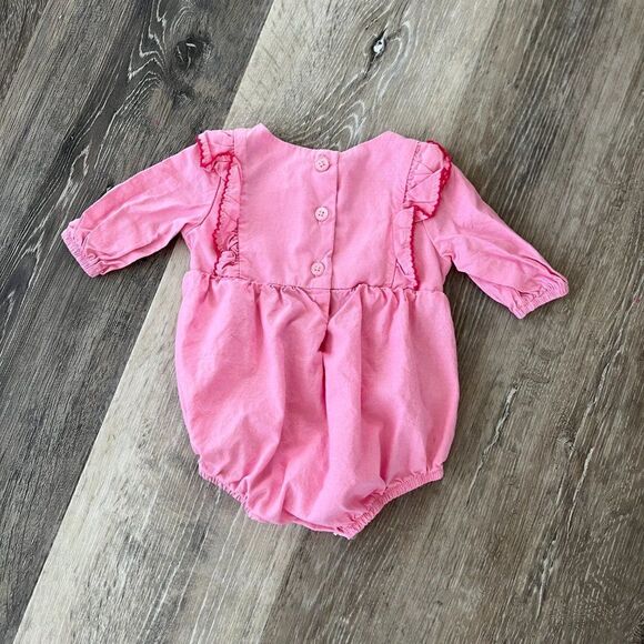 Goodlad baby girl embroidered floral romper 0-3 months - Picture 3 of 8